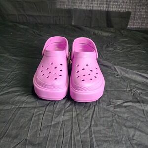 Platform Crocs Womens Size 11 Purple‎ New